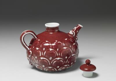 图片[2]-Pot with incised lotus petals decoration in red glaze, Ming dynasty, Xuande reign, 1426-1435-China Archive